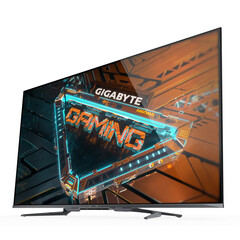 De Gigabyte S55U heeft een doorsnede van 54,6 inch en levert beelden in 4K/120 Hz. (Afbeelding bron: Gigabyte)