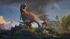 Afbeelding uit het spel Jurassic World Evolution 3. (Afb. bron: jurassicworldvolution.com)