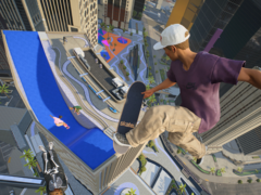 Een screengrab van Skate in early access (bron: SteamDB)