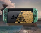 Afbeelding van de Switch 2-console met de Zelda 40th Anniversary Edition