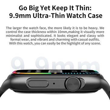 De Lenovo smartwatch is vrij dun