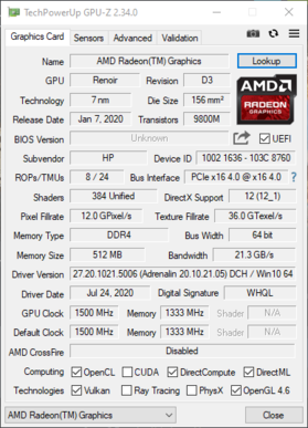 Systeeminformatie - GPU-Z