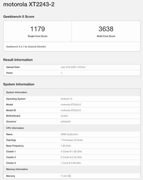 (Afbeelding bron: Geekbench via MySmartPrice &amp; GSMArena)