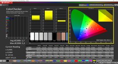 CalMAN ColorChecker (profiel: Standaard, doelkleurruimte: P3)