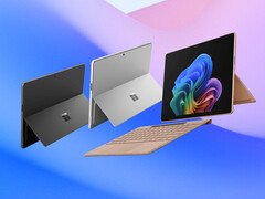 De Surface Pro 12 in zijn drie geruchtmakende kleuropties.