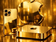 Vergulde producten van Apple die de toekomstige prijsstijgingen voorspellen op Apple.