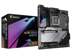 GIGABYTE X670E AORUS MASTER voor Ryzen 7000 CPU&#039;s. (Bron: GIGABYTE)