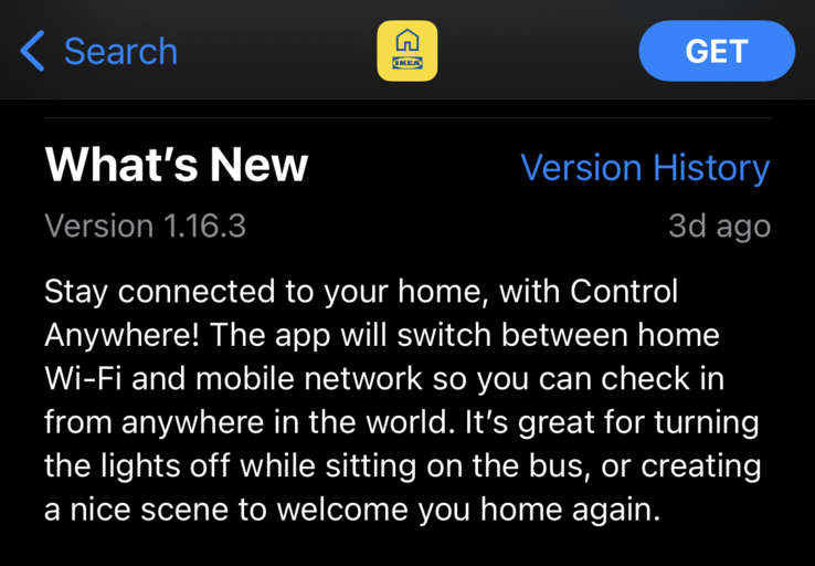 De IKEA Home Smart app krijgt een Control Anywhere functie. (Afbeelding bron: IKEA)