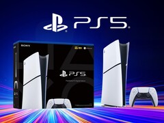 Banner met PS5 Slim Digital console (Afbeelding bron: Sony PlayStation met bewerkingen)