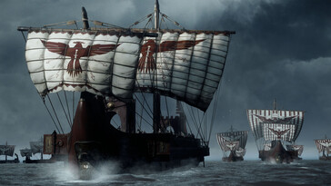 Een afbeelding waarop schepen te zien zijn in Ryse: Son of Rome.