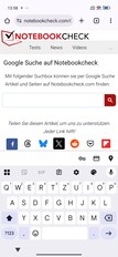 Gboard in staande modus