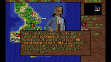 Afbeelding: Een screenshot uit de gameplay van Sid Meier's Colonization (Classic).