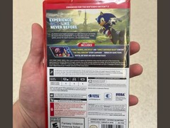 Een afbeelding van de fysieke doos van Sonic Frontiers Definitive Edition voor Nintendo Switch 2