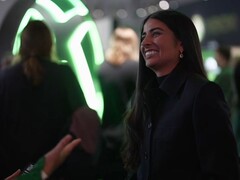 Een schermafbeelding van Asha Sharma, CEO van Xbox, tijdens een interview met BBC News