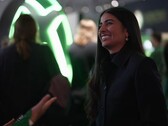 Een schermafbeelding van Asha Sharma, CEO van Xbox, tijdens een interview met BBC News