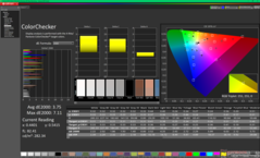 ColorChecker vóór kalibratie (P3)
