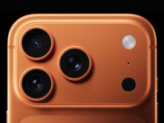 Close-up van de cameramodule van iPhone 17 Pro waarop de nieuwe flitser te zien is. (Afbeeldingsbron: Apple)