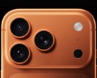 Close-up van de cameramodule van iPhone 17 Pro waarop de nieuwe flitser te zien is. (Afbeeldingsbron: Apple)