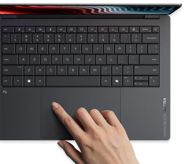 HP heeft een haptisch trackpad en een rastervrij toetsenbord.