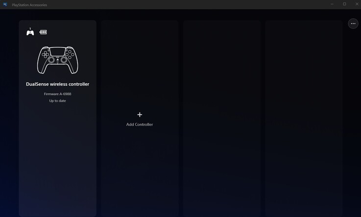 De RH-5189 wordt probleemloos herkend door de Windows-app ‘PlayStation Accessories’ van Sony.