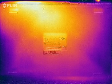 Oppervlaktetemperaturen stresstest (onderzijde)