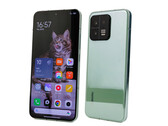 De Xiaomi 13T Pro ziet er van de voorkant mogelijk ongeveer hetzelfde uit als de Xiaomi 13, afgebeeld. (Beeldbron: NotebookCheck)