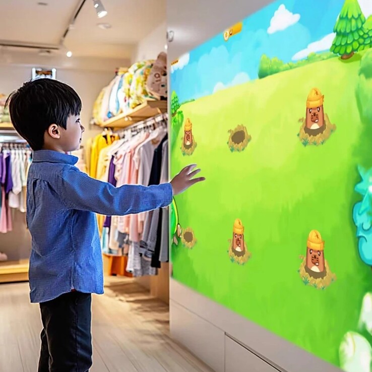 De BenQ B7100 Interactive Game Projector heeft voorgeïnstalleerde interactieve spellen (afbeelding). (Afbeeldingsbron: BenQ, bewerkt)
