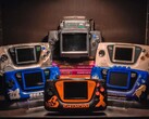 Een verzameling afgebeelde SEGA Game Gears
