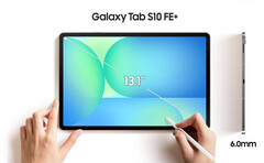 De Galaxy Tab S10 FE+ krijgt een scherm van 13,1 inch. (Afbeeldingsbron: Evan Blass)
