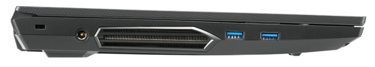 Linkerzijde: Sleuf voor kabelslot, voeding, USB 3.2 Gen 1 (Type-A), USB 3.2 Gen 2 (Type-A)