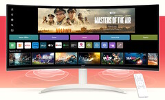 LG onthult gebogen 34-inch 21:9 webOS VA-monitor met streaming media, live-tv, Apple Airplay en Microsoft 365. (Afbeeldingsbron: LG)