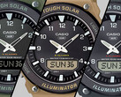 Van links naar rechts (op de foto), de Casio AQS820W-3BV, AQS820W-5AV en AQS820W-1AV. (Afbeeldingsbron: Casio)