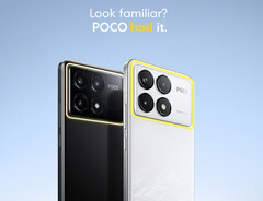 Poco benadrukt dat het telefoons had met uitgerekte camerabalken op de achterkant voordat Apple de iPhone 17 Pro-telefoons lanceerde. Afgebeeld: de achterkant van de F6 Pro. (Afbeeldingsbron: Poco)