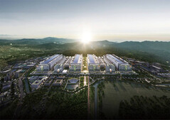 Render van SK Hynix' Yongin Semiconductor Cluster (Afbeeldingsbron: SK Hynix)