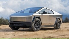 De Tesla Cybertruck. De hoekige pick-uptruck heeft in de VS de best verkochte plaats verloren aan de Ford F-150 (bron: Motor Trend)