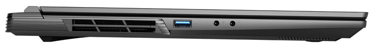 Linkerkant: USB 3.2 Gen 1 (USB-A), microfooningang, audio-combo