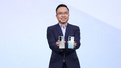 Zhao Ming presenteert Honor&#039;s nieuwste camera-bewuste toestellen. (Bron: Honor)