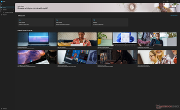 MyHP startscherm