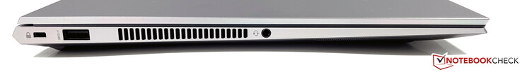 Linkerzijde: Gleuf voor een veiligheidsslot, USB-A (3.2 Gen.1), 3,5 mm stereo-aansluiting