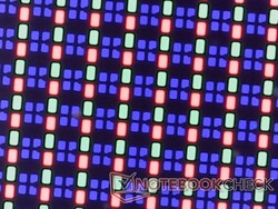 Scherpe RGB-subpixels van de glanzende overlay