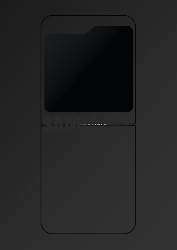Samsung Galaxy Z Flip5 cover display (afbeelding via Sammobile)