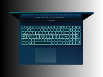 Maingear Super 16 gaming laptop bovenaanzicht (Afbeelding bron: Maingear PR)