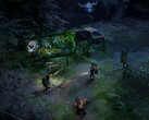 Een afbeelding die de omgeving en personages uit Mutant Year Zero: Road to Eden toont, nu met 70% korting.