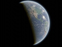 Een illustratie van een kunstenaar die de aarde in de ruimte toont. (Afbeeldingsbron: TheHappyCamper - Pixabay)