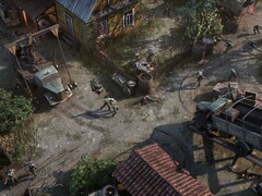 Een afbeelding van een gevecht in War Mongrels, nu met 78% korting op Steam.
