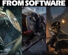 Collage met FromSoftware-spellen en bedrijfslogo (bron: FromSoftware, Steam met bewerkingen)