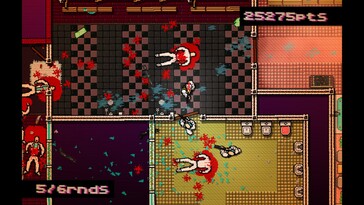 Afbeelding: Een screenshot van de gameplay van Hotline Miami.