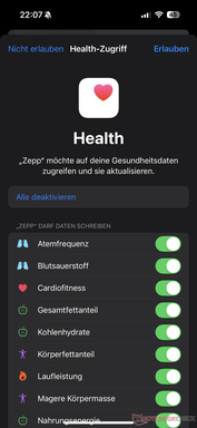 Apple Gezondheidssynchronisatie