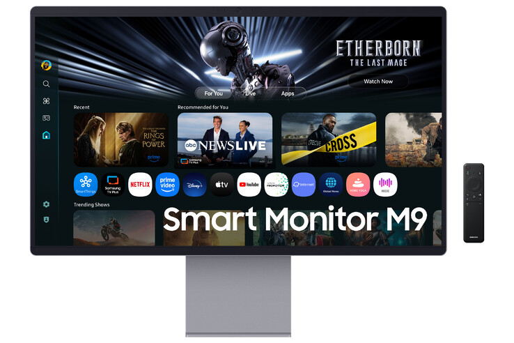 De nieuwe M90SF QD-OLED-monitor heeft een metalen frame (Afbeelding bron: Samsung)