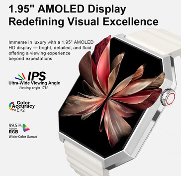 Deze wearable heeft een AMOLED-scherm en een kroon (Afbeelding bron: Rollme)